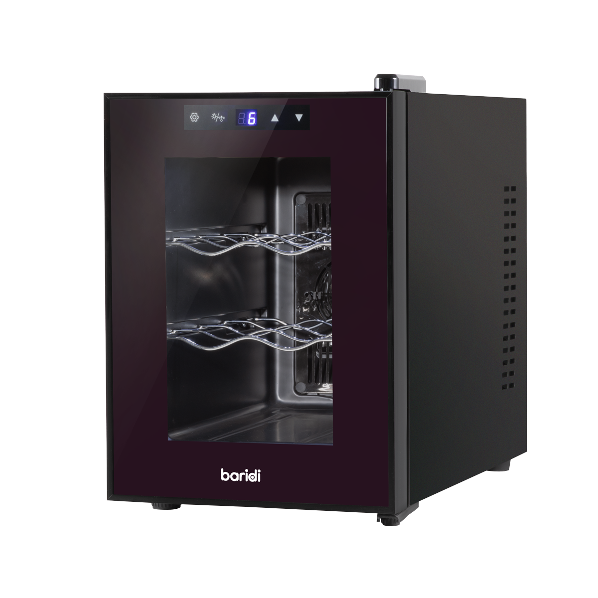 Baridi DH217 Baridi 6 Bottle Thermoelectric Tabletop Wine Cooler with Touch Control - Black