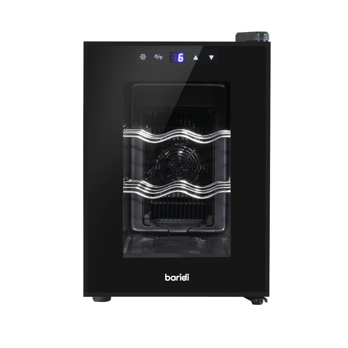 Baridi DH217 Baridi 6 Bottle Thermoelectric Tabletop Wine Cooler with Touch Control - Black