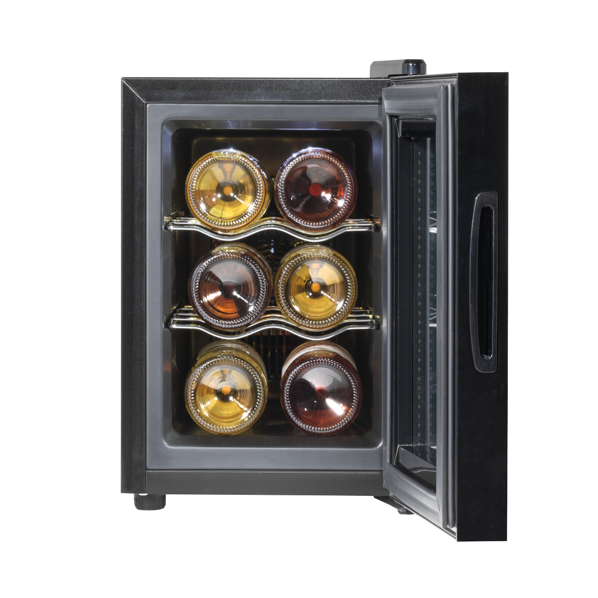 Baridi DH217 Baridi 6 Bottle Thermoelectric Tabletop Wine Cooler with Touch Control - Black