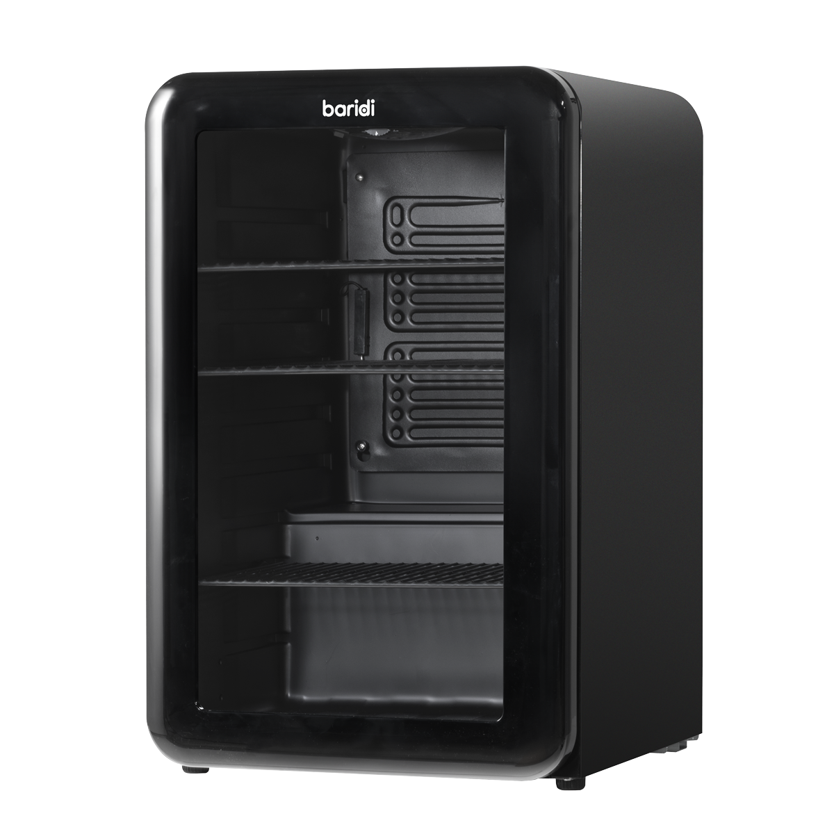 Baridi DH222 Baridi Retro Style Undercounter Drinks, Beer & Wine Fridge 70L - Black