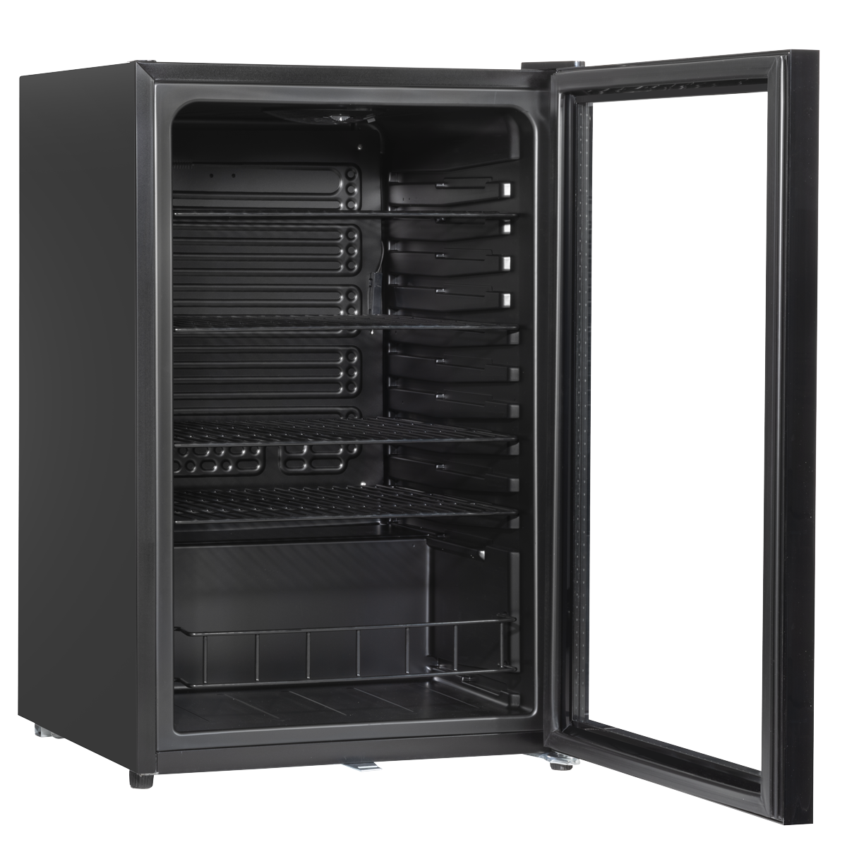 Baridi DH223 Baridi Undercounter Drinks, Beer & Wine Fridge with LED Light 115L - Black