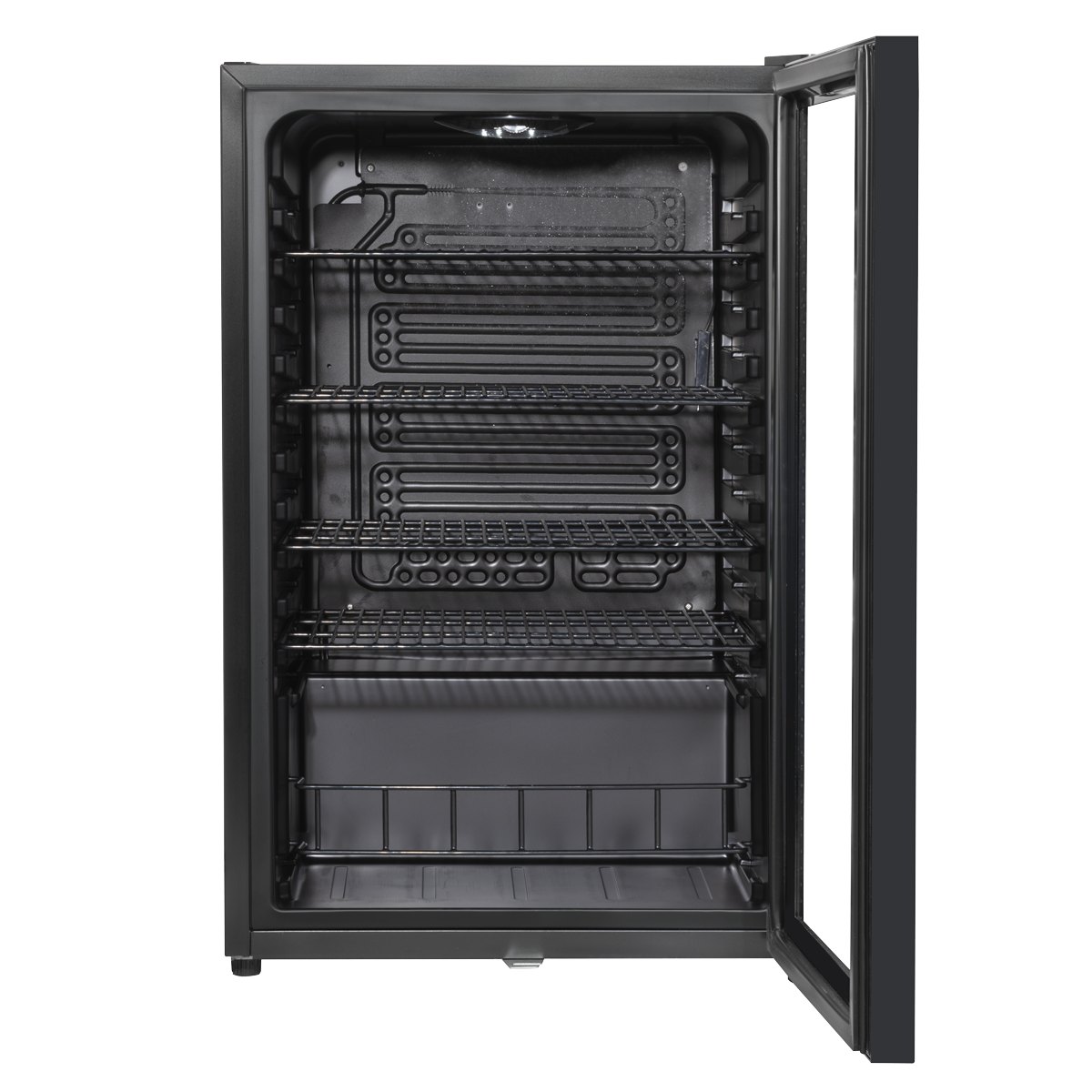 Baridi DH223 Baridi Undercounter Drinks, Beer & Wine Fridge with LED Light 115L - Black