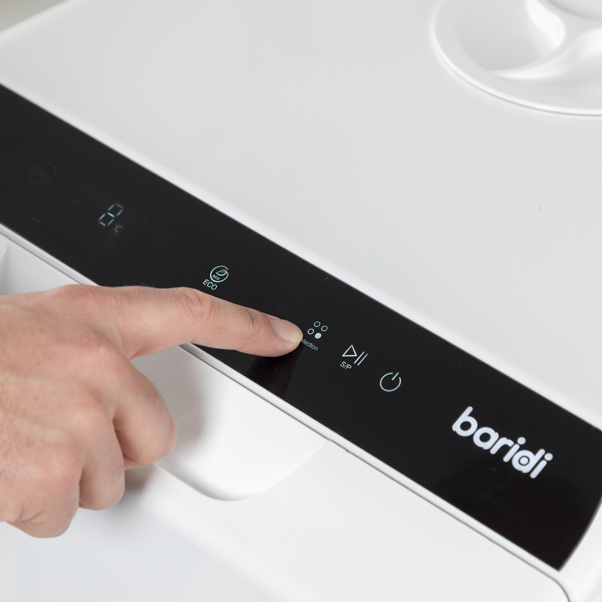 Baridi DH224A Baridi 2-4 Place Settings Mini Portable Tabletop Dishwasher, 5 Wash Functions