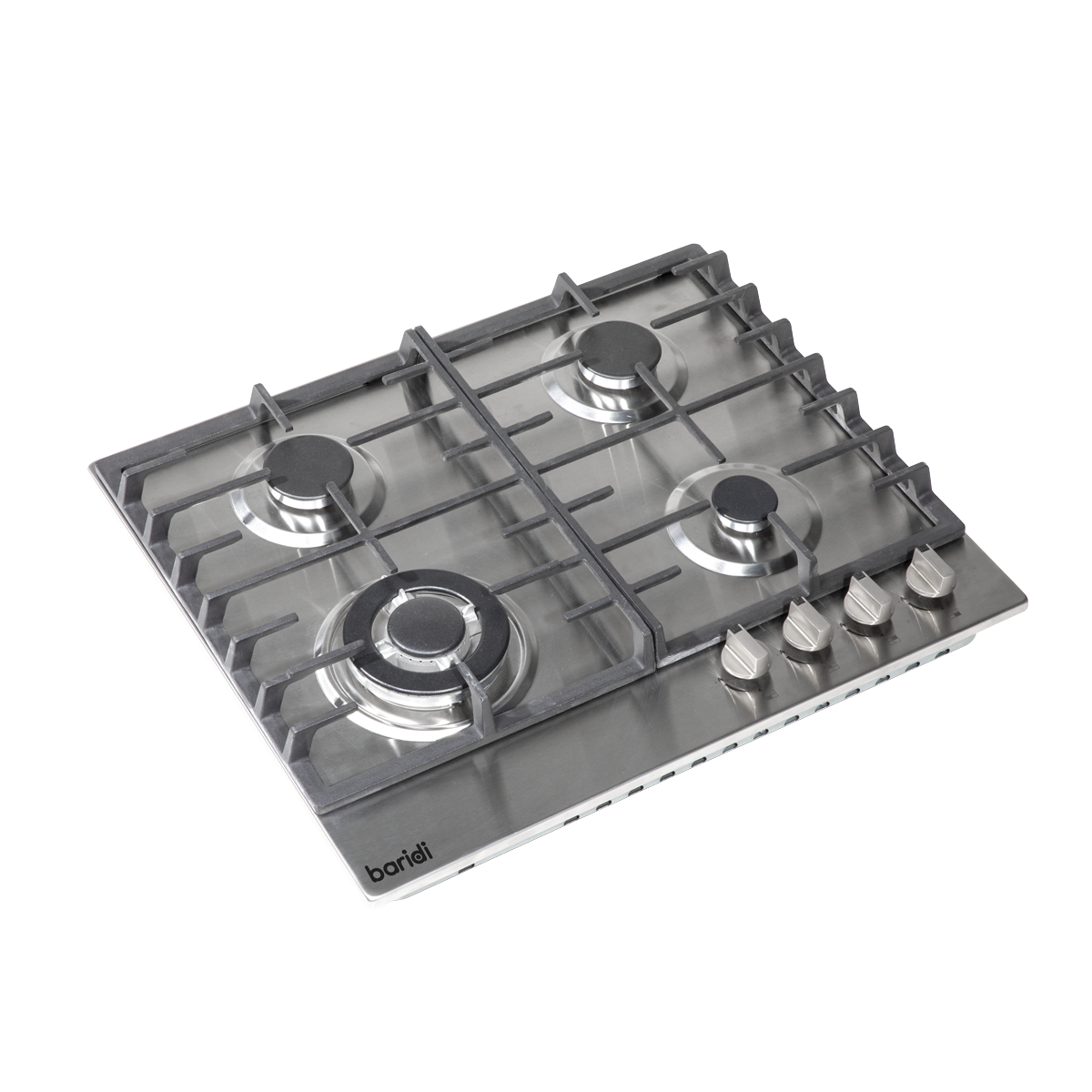 Baridi DH225 Baridi Gas Hob with 4 Cooking Zones 60cm - Stainless Steel