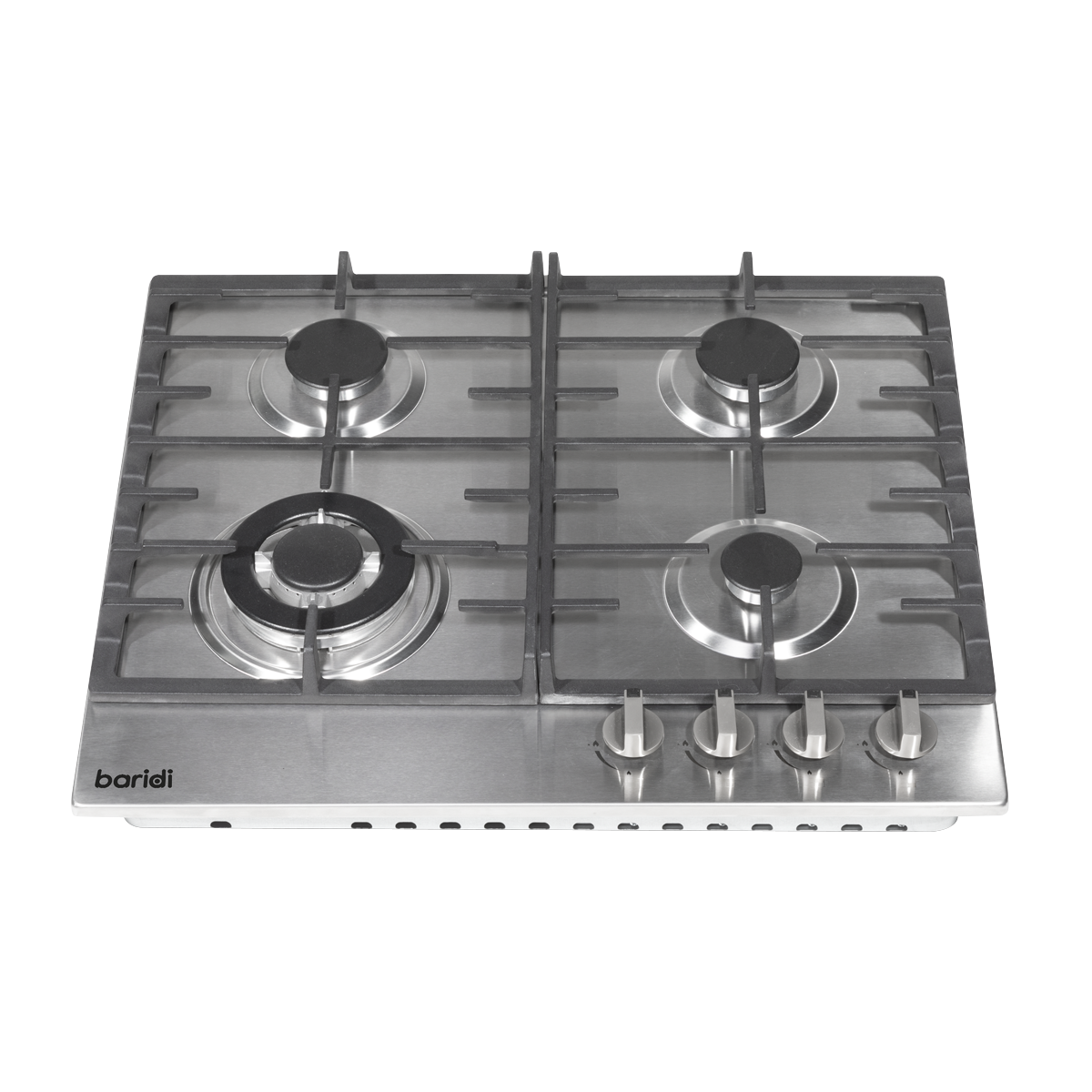 Baridi DH225 Baridi Gas Hob with 4 Cooking Zones 60cm - Stainless Steel