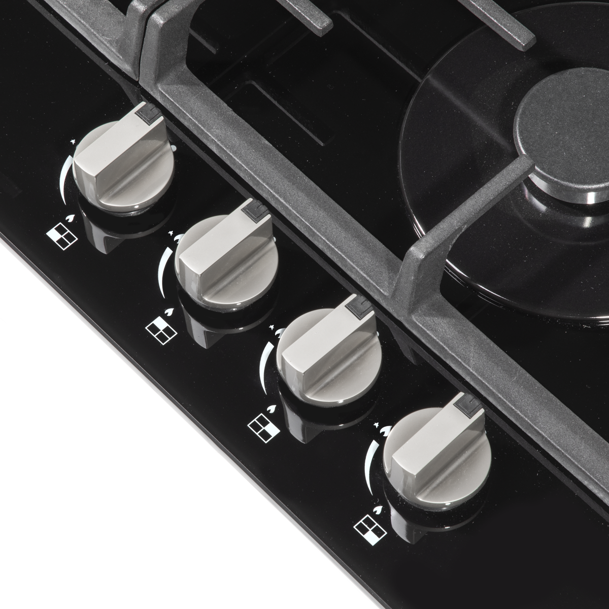 Baridi DH226 Baridi Gas Hob with 4 Cooking Zones 60cm - Black