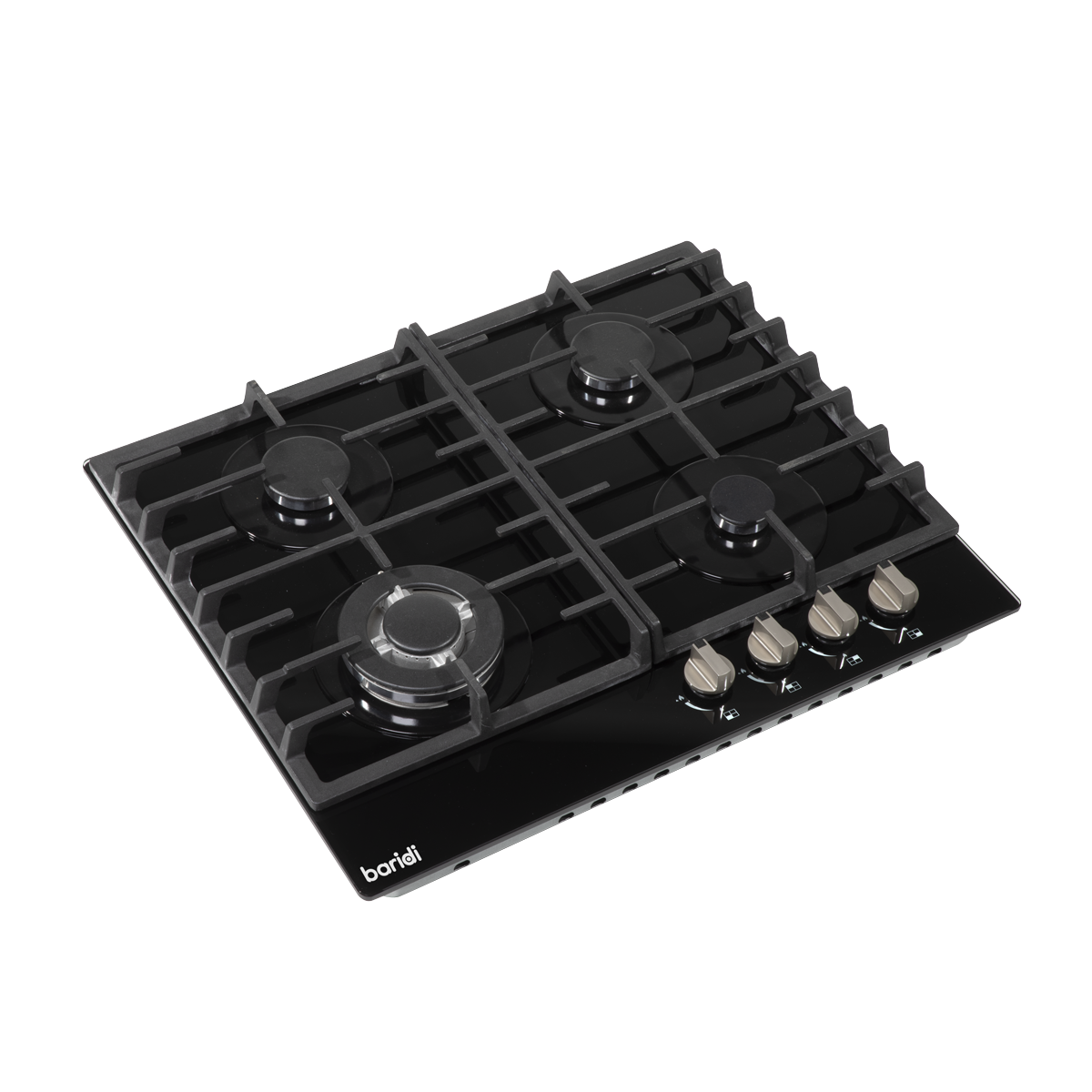 Baridi DH226 Baridi Gas Hob with 4 Cooking Zones 60cm - Black