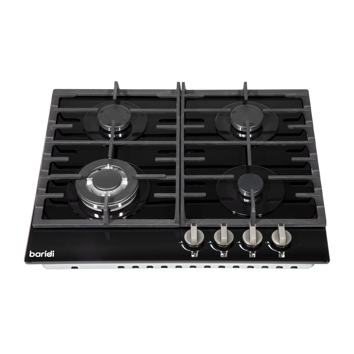 Baridi DH226 Baridi Gas Hob with 4 Cooking Zones 60cm - Black