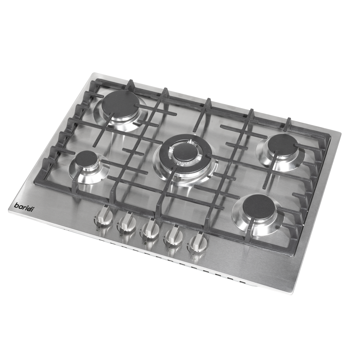Baridi DH227 Baridi Gas Hob with 5 Cooking Zones 70cm - Stainless Steel