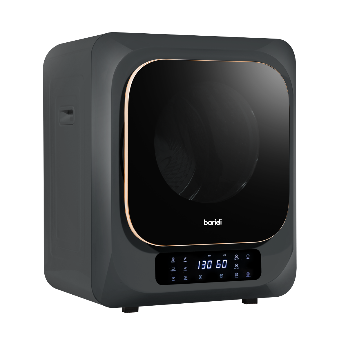 Baridi DH229 Baridi Tabletop Tumble Dryer with Digital Controls 2.5kg Capacity - Black