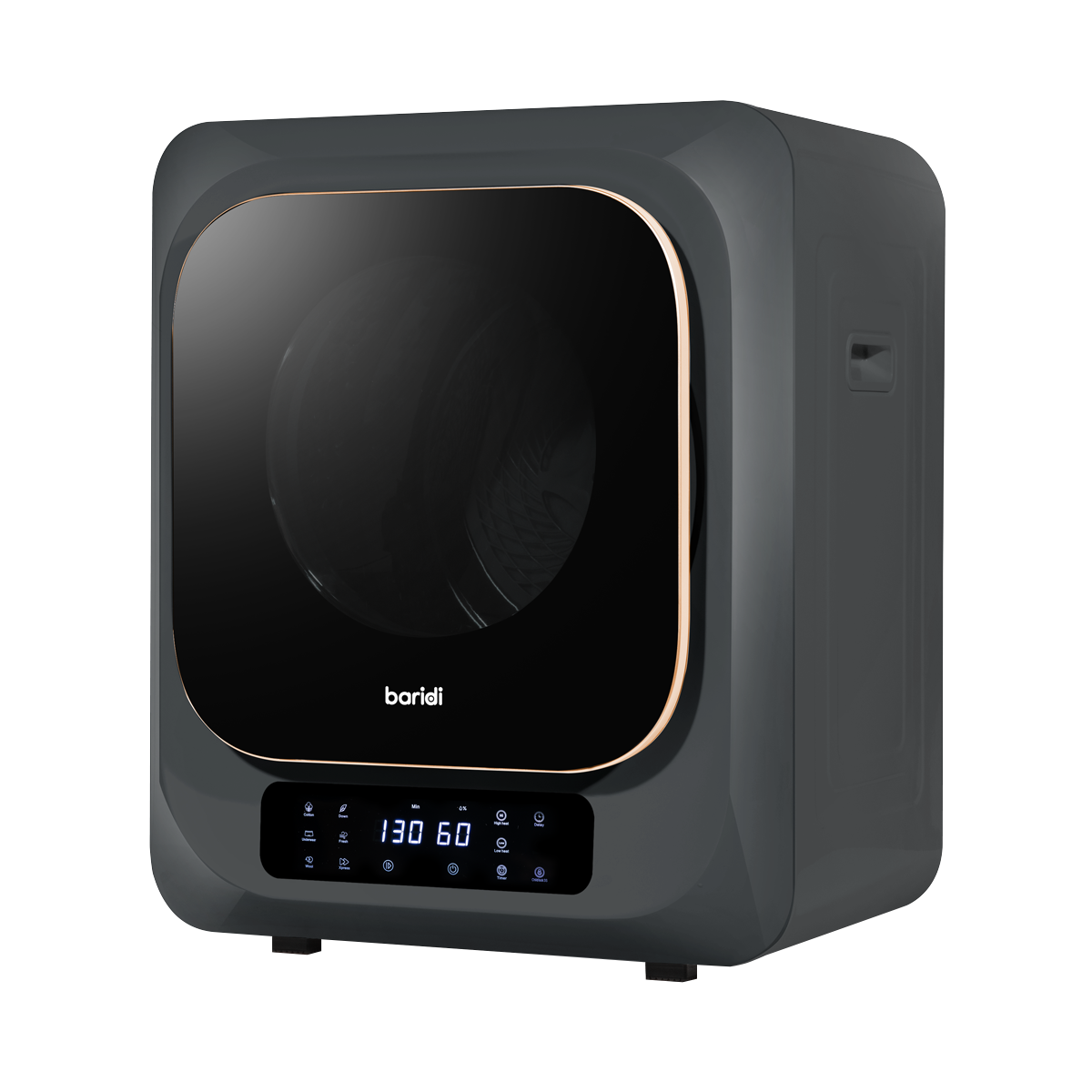 Baridi DH229 Baridi Tabletop Tumble Dryer with Digital Controls 2.5kg Capacity - Black