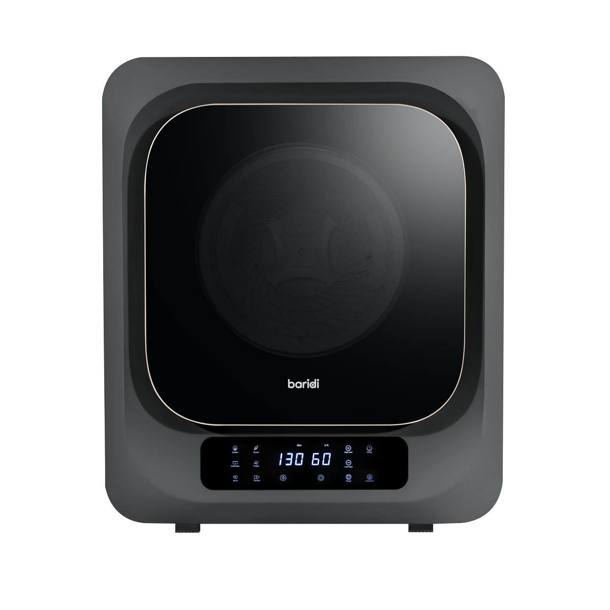 Baridi DH229 Baridi Tabletop Tumble Dryer with Digital Controls 2.5kg Capacity - Black