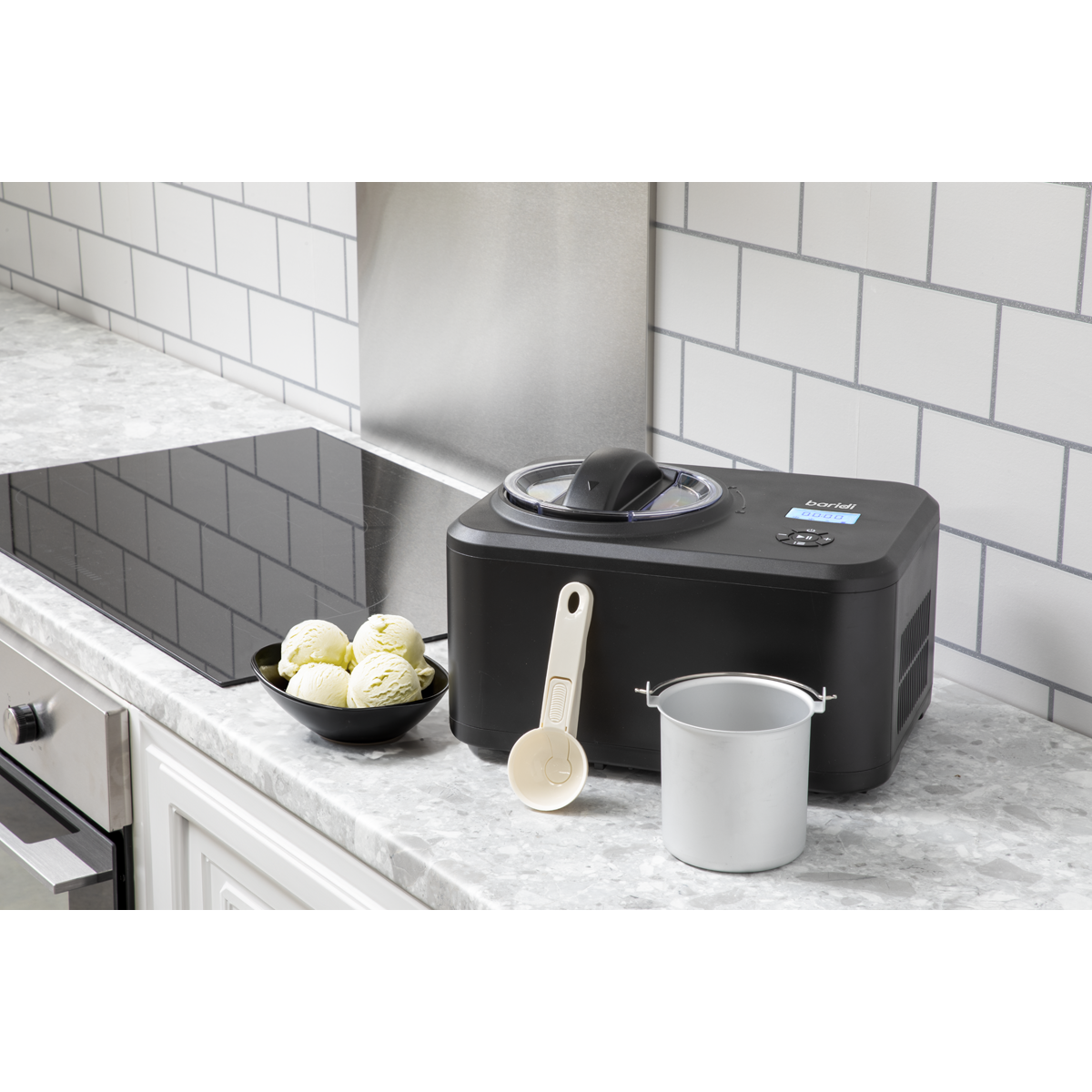 Baridi DH240 Baridi Automatic Churning Ice Cream Machine 1.5L - Black