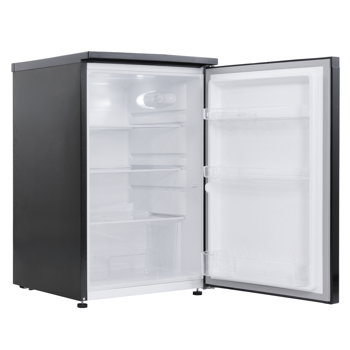 Baridi DH247 Baridi 55cm Undercounter Larder Fridge, 130L Capacity - Black