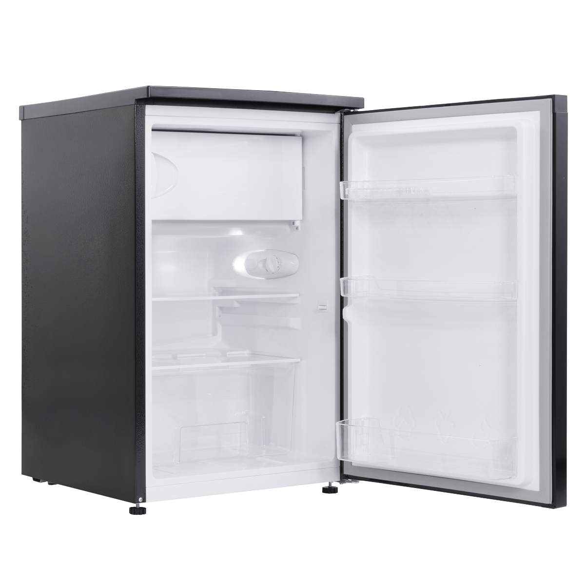 Baridi DH249 Baridi 55cm Freestanding Undercounter Fridge with Ice Box 107L - Black