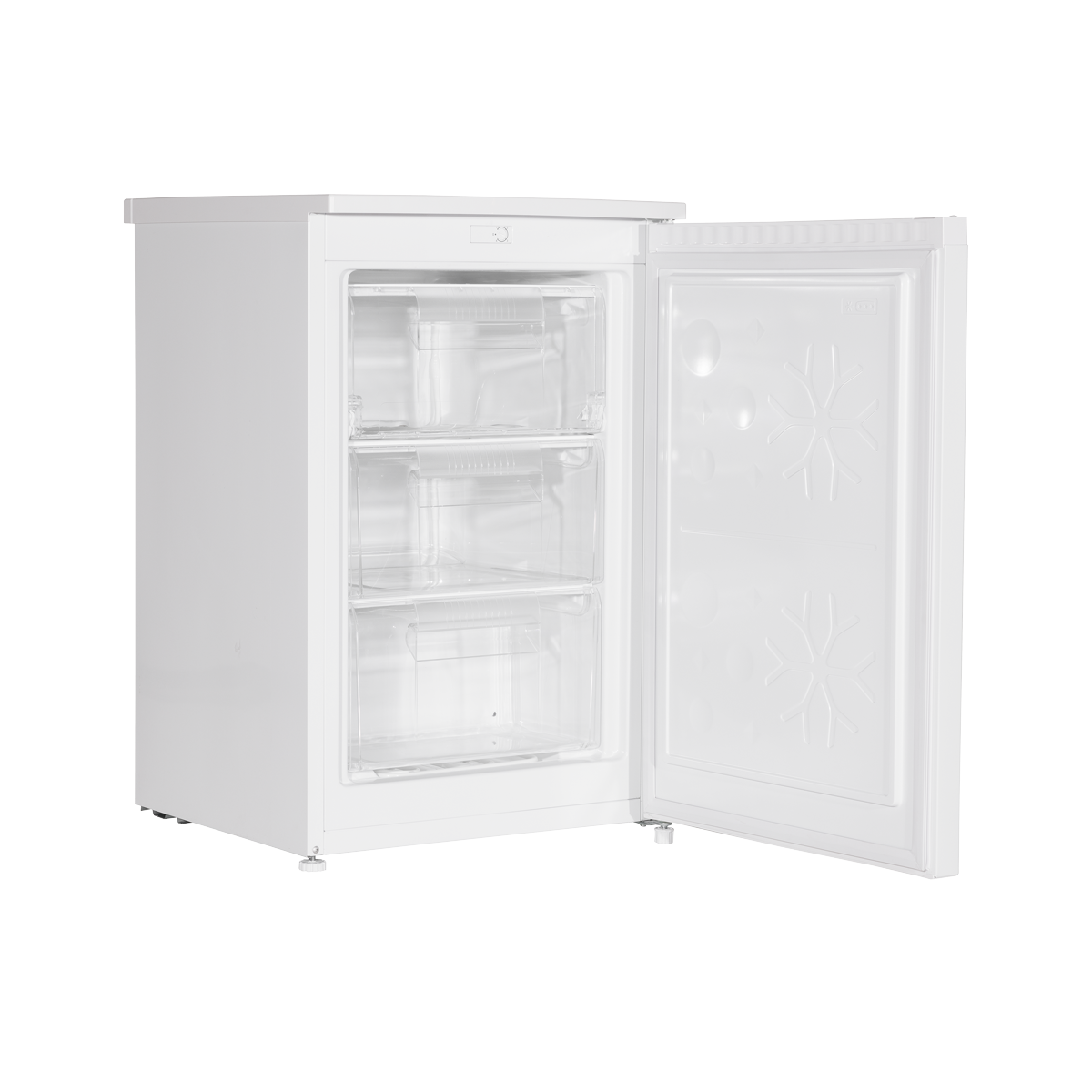 Baridi DH250 Baridi 55cm Undercounter Freezer with Adjustable Thermostat 85L - White
