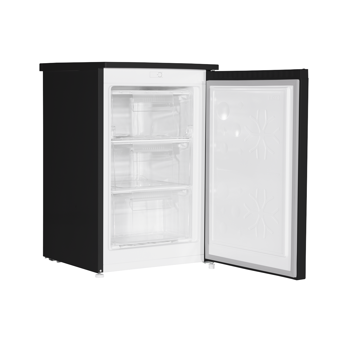 Baridi DH251 Baridi 55cm Undercounter Freezer with Adjustable Thermostat, 85L - Black