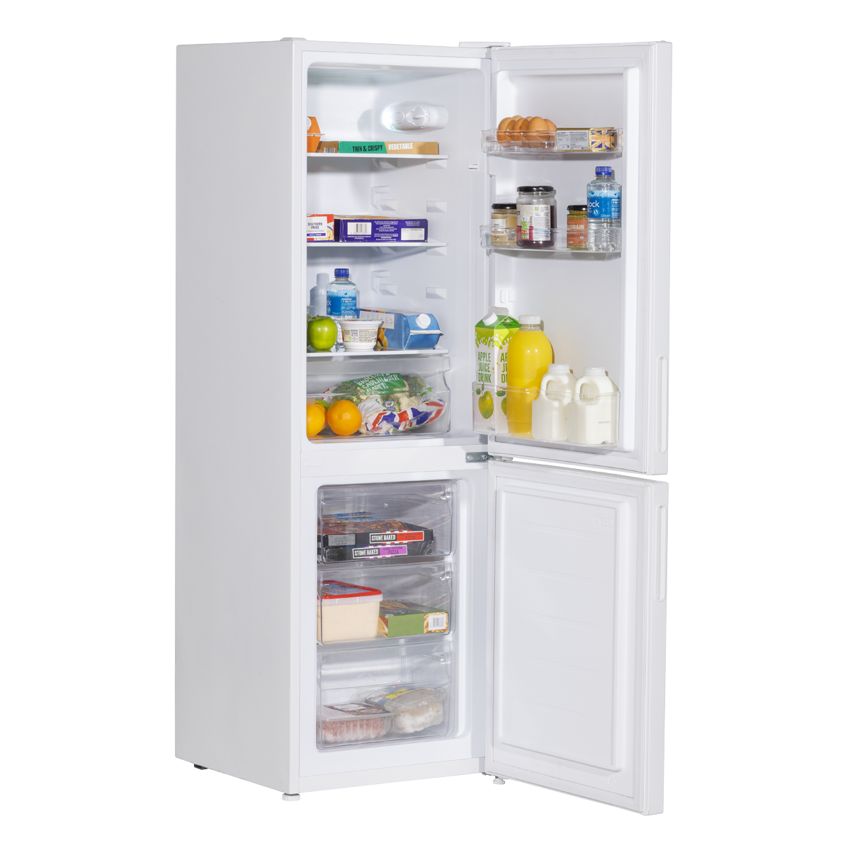 Baridi DH252 Baridi 70/30 Low Frost Fridge Freezer 157L Capacity - White