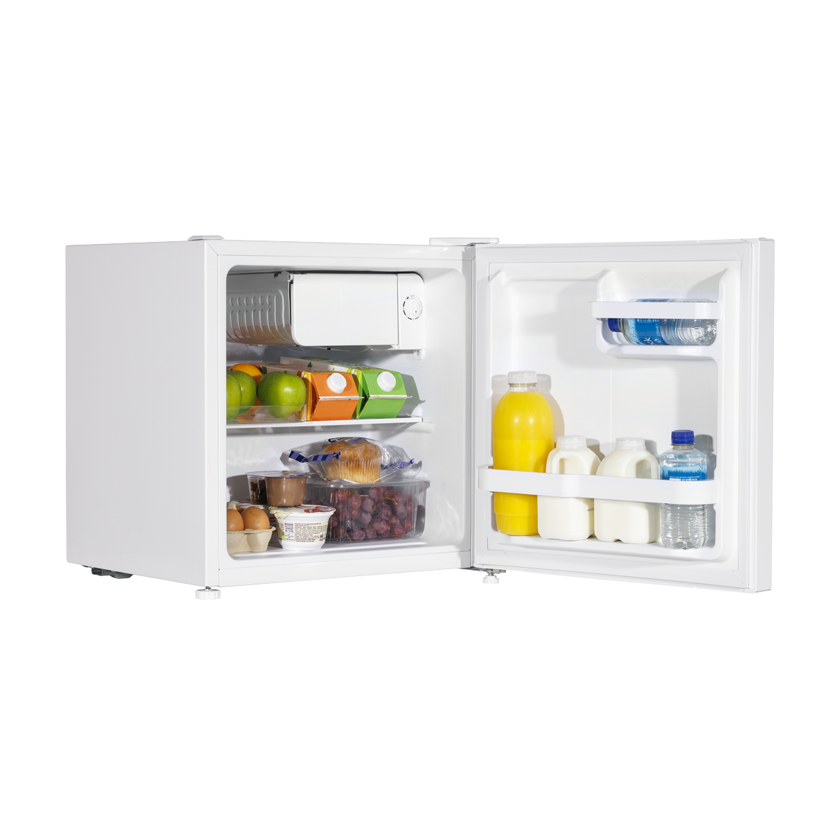 Baridi DH256 Baridi Tabletop Fridge with Ice Box, 46L Capacity, Adjustable Thermostat - White