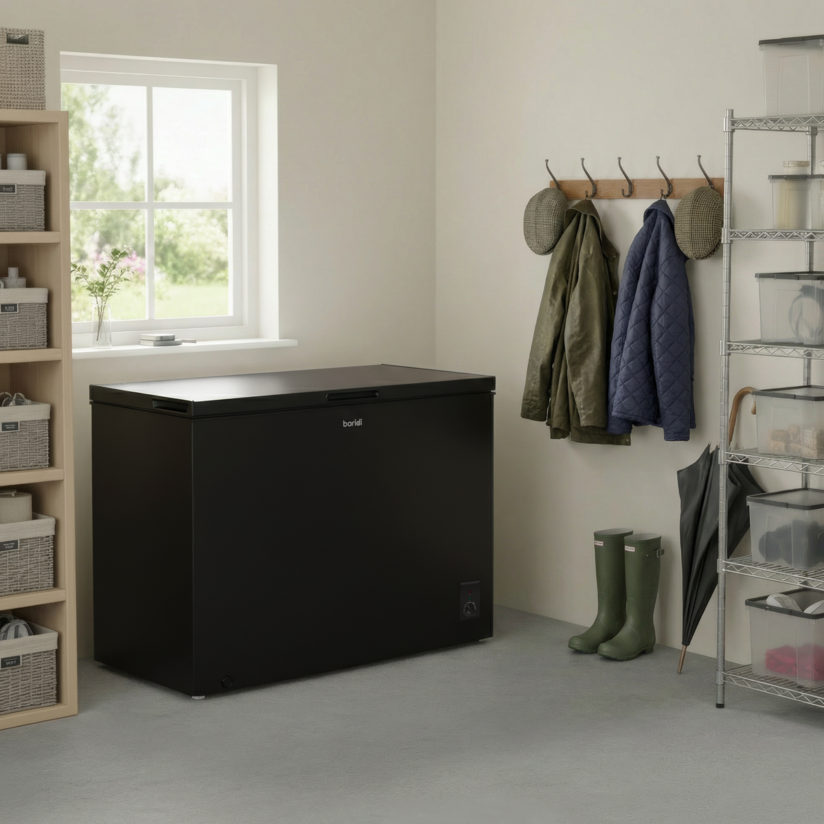 Baridi DH259 Baridi Freestanding Chest Freezer 254L Capacity - Black
