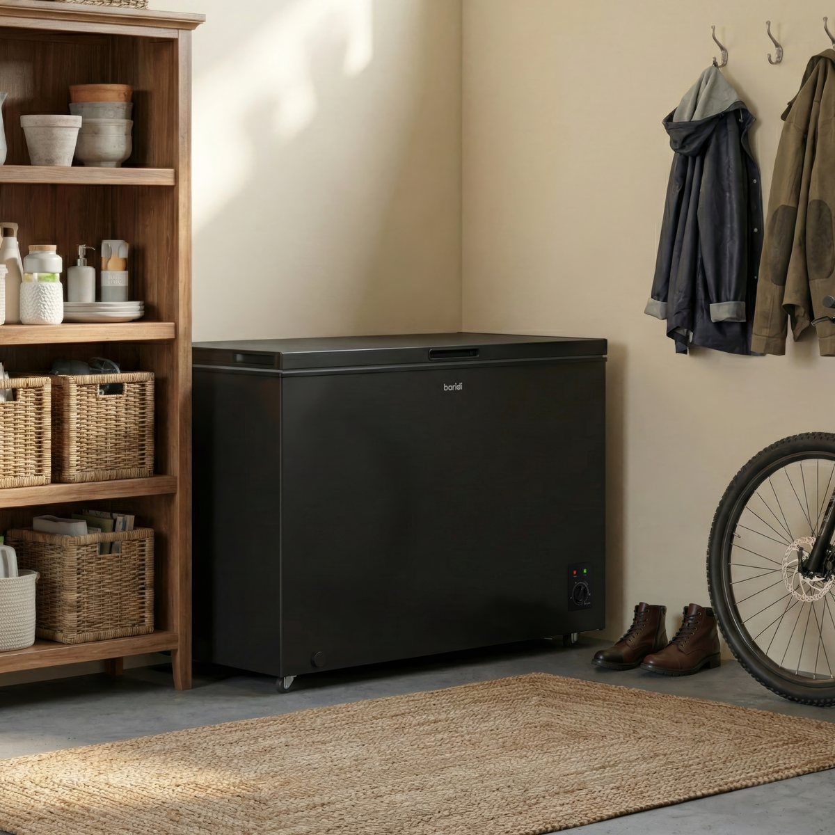 Baridi DH261 Baridi Freestanding Chest Freezer 299L Capacity - Black