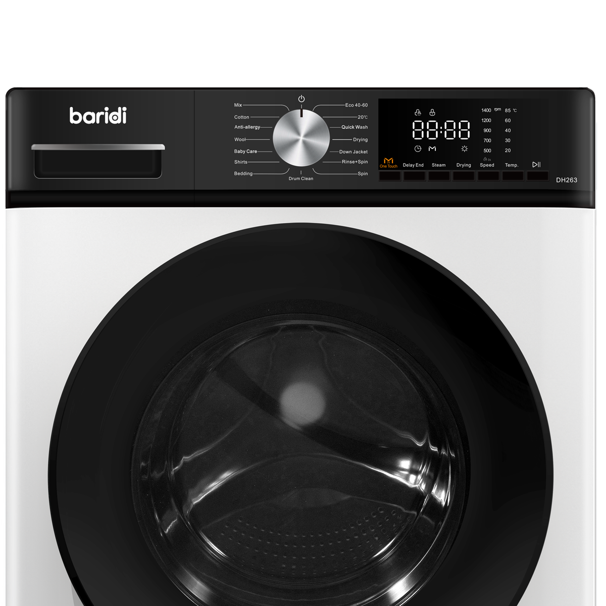Baridi DH263 8/5kg Washer Dryer, Front Loading, 1400rpm Energy Rating A – White