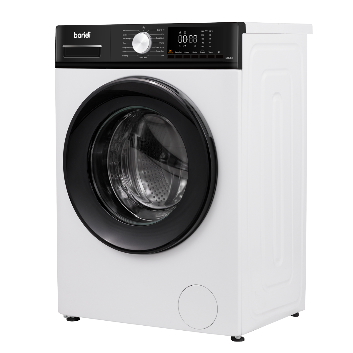 Baridi DH263 8/5kg Washer Dryer, Front Loading, 1400rpm Energy Rating A – White