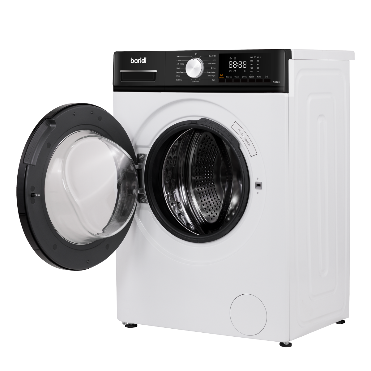 Baridi DH263 8/5kg Washer Dryer, Front Loading, 1400rpm Energy Rating A – White