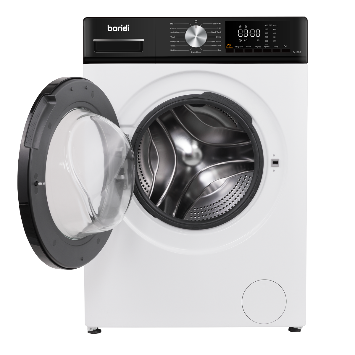 Baridi DH263 8/5kg Washer Dryer, Front Loading, 1400rpm Energy Rating A – White