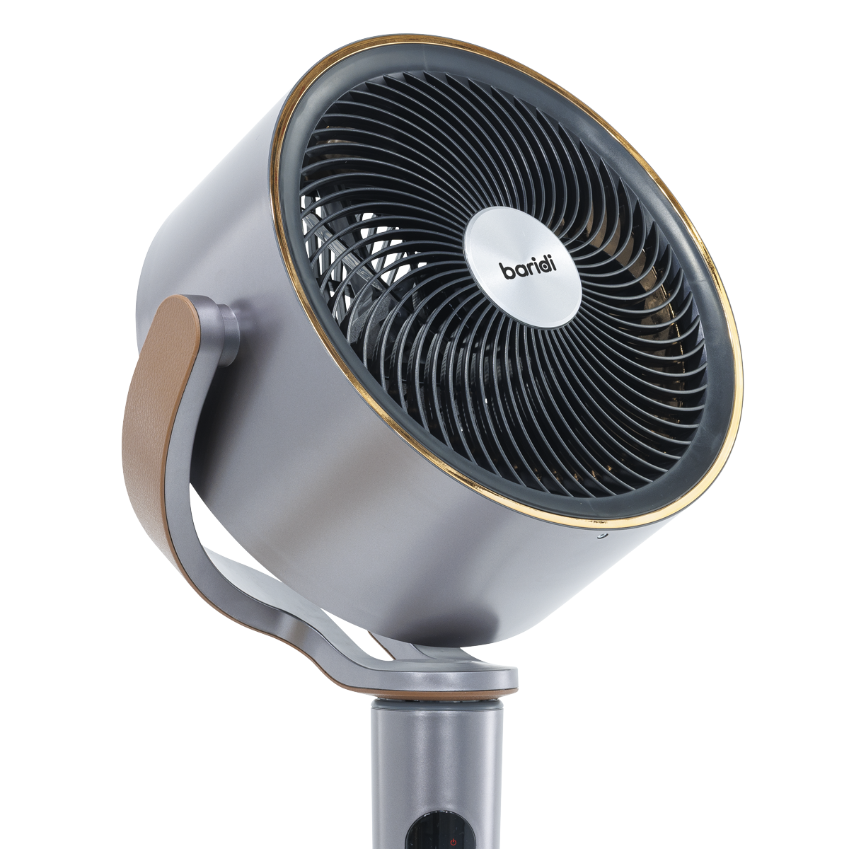 Baridi DH264 Baridi 12" Pedestal Fan with Remote Control, Back Light & 12hr Timer - Grey