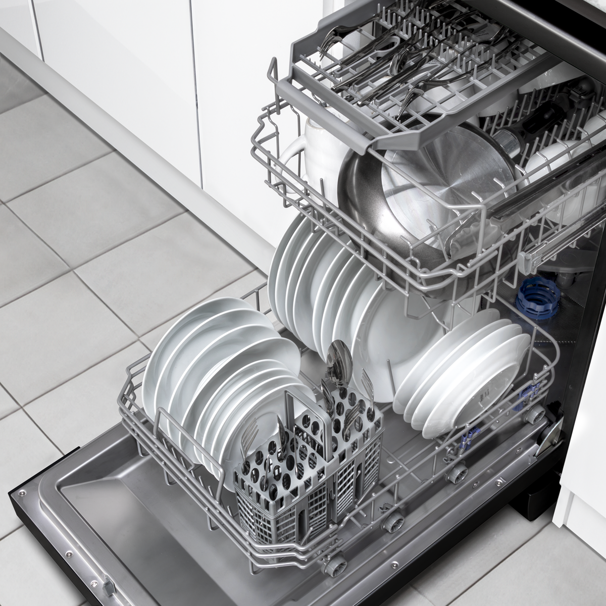 Baridi DH267 Baridi Slimline Freestanding Dishwasher 45cm Wide 10 Place Settings - Black