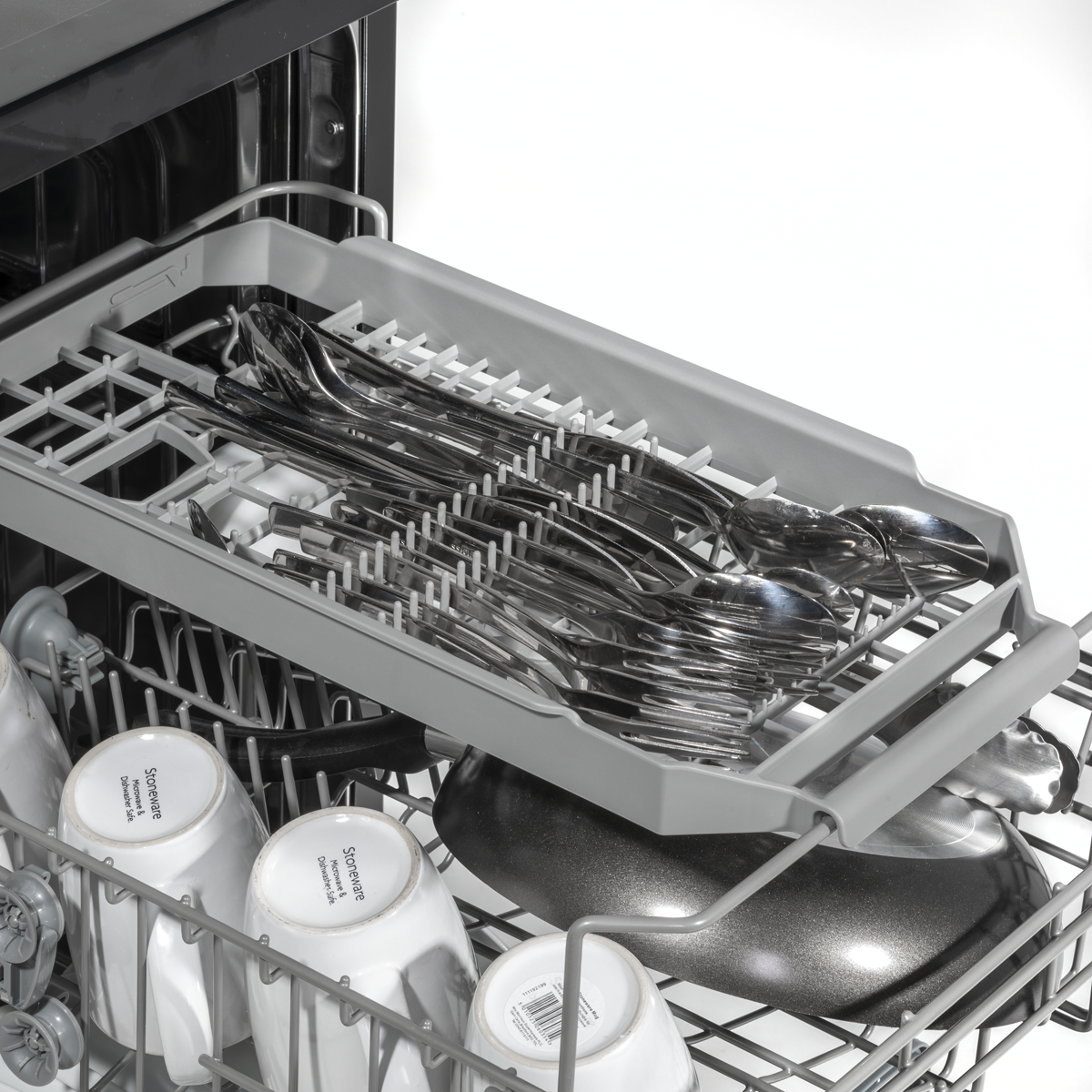 Baridi DH267 Baridi Slimline Freestanding Dishwasher 45cm Wide 10 Place Settings - Black