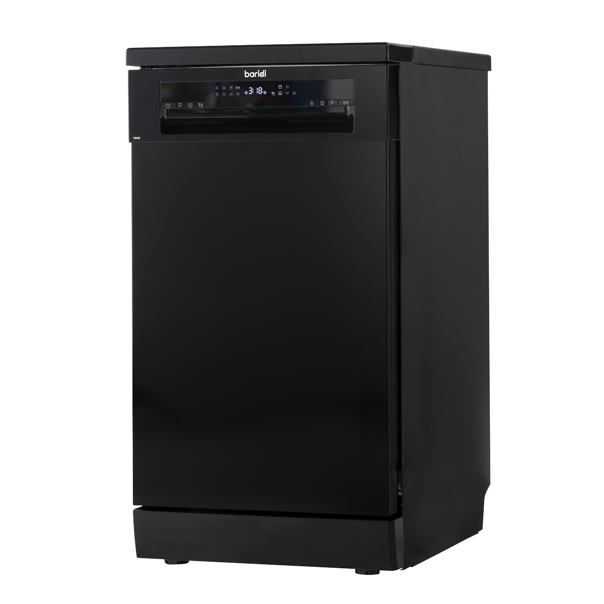 Baridi DH267 Baridi Slimline Freestanding Dishwasher 45cm Wide 10 Place Settings - Black
