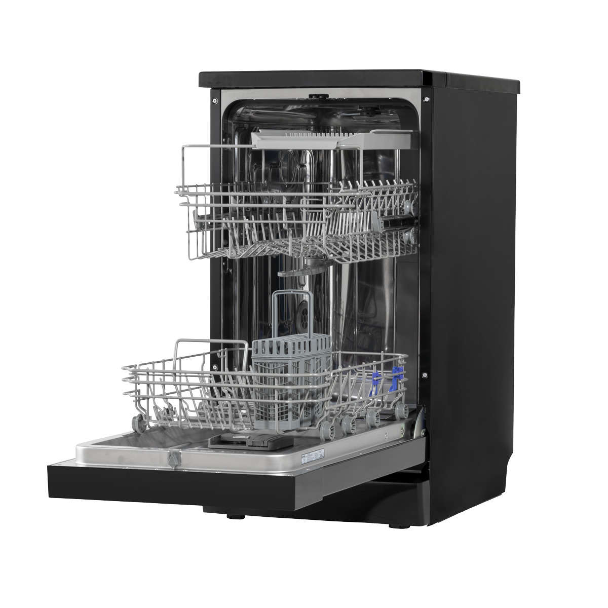 Baridi DH267 Baridi Slimline Freestanding Dishwasher 45cm Wide 10 Place Settings - Black