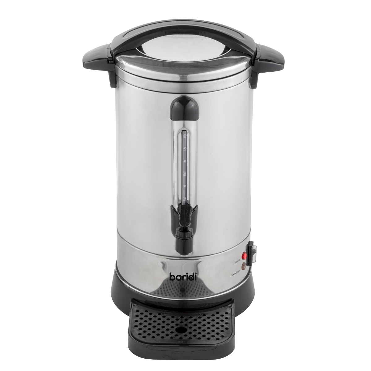 Baridi DH269 Baridi Hot Water Boiler/Tea Urn 10L Capacity, Stainless Steel