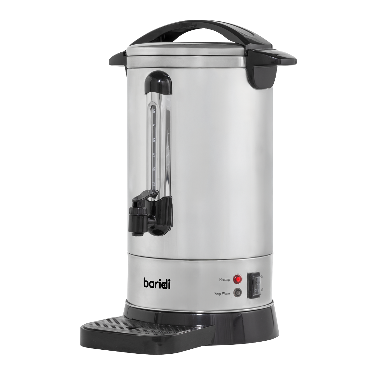 Baridi DH269 Baridi Hot Water Boiler/Tea Urn 10L Capacity, Stainless Steel