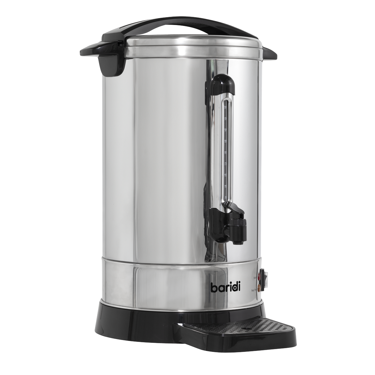 Baridi DH270 Baridi Hot Water Boiler, Tea Urn, 20L Capacity, Stainless Steel