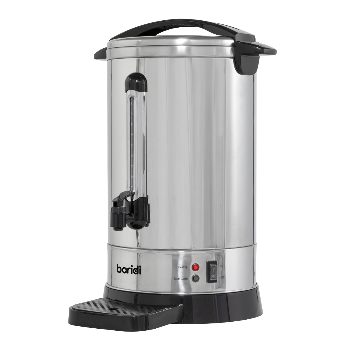 Baridi DH270 Baridi Hot Water Boiler, Tea Urn, 20L Capacity, Stainless Steel
