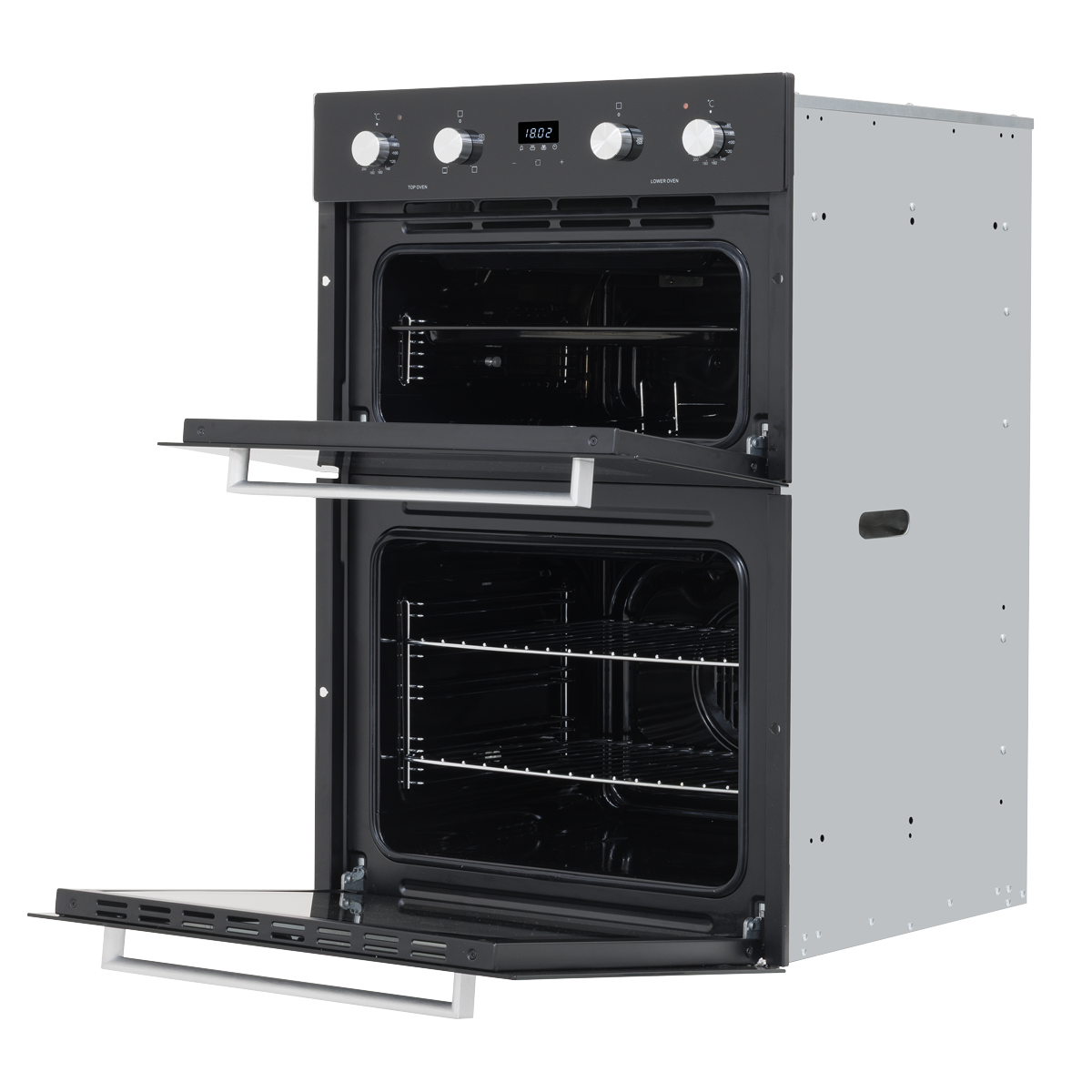 Baridi DH279 Baridi 90cm Built-In Double Oven, 88L Capacity, Energy Rating A - Black