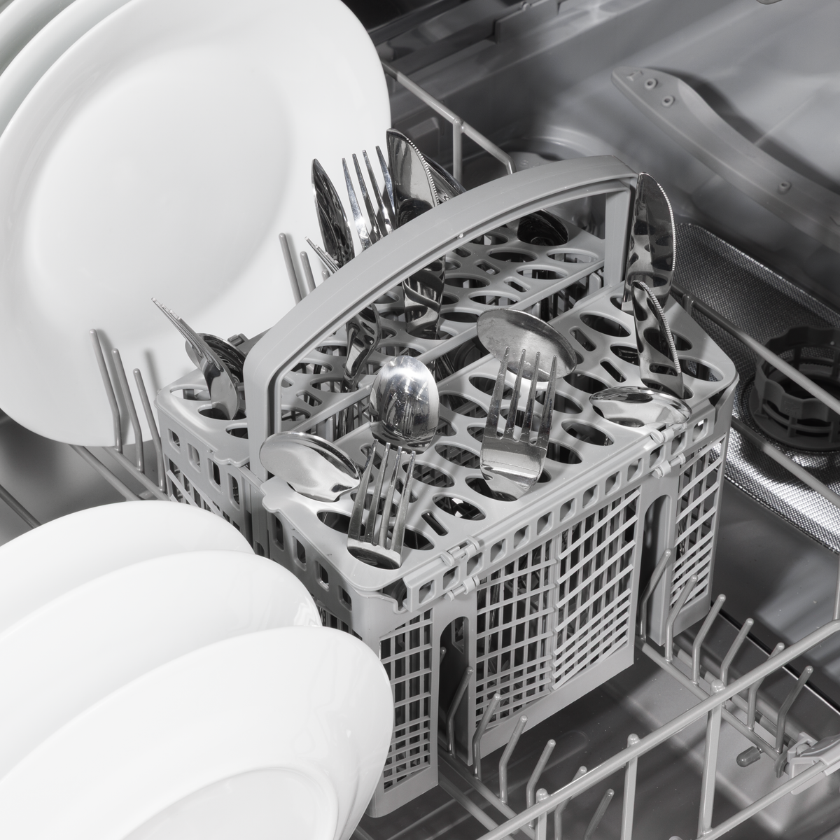Baridi DH280 Baridi Regular Sized Freestanding Dishwasher 60cm Wide 13 Place Settings - Silver