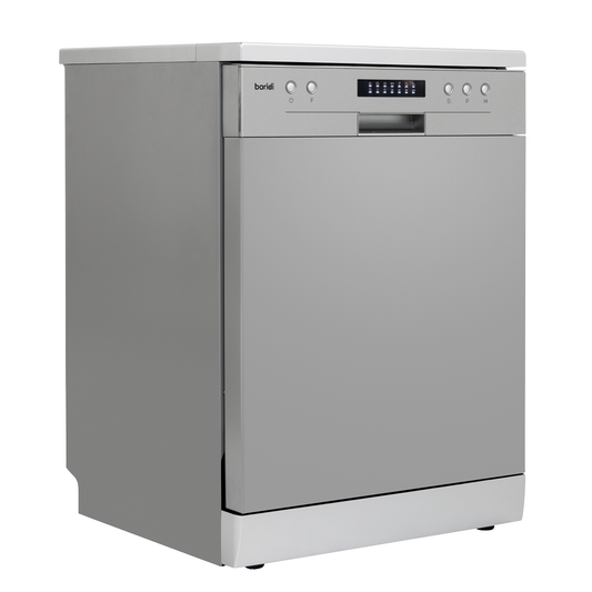 Baridi DH280 Baridi Regular Sized Freestanding Dishwasher 60cm Wide 13 Place Settings - Silver