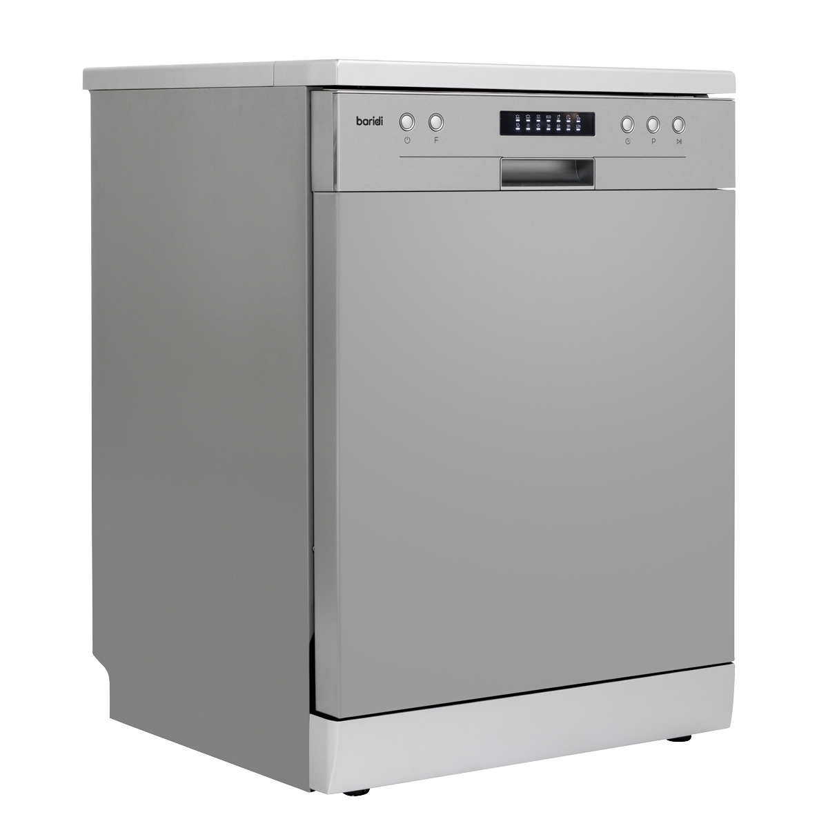 Baridi DH280 Baridi Regular Sized Freestanding Dishwasher 60cm Wide 13 Place Settings - Silver