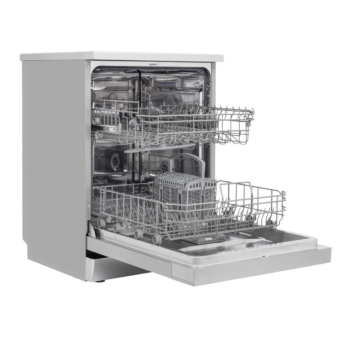 Baridi DH280 Baridi Regular Sized Freestanding Dishwasher 60cm Wide 13 Place Settings - Silver