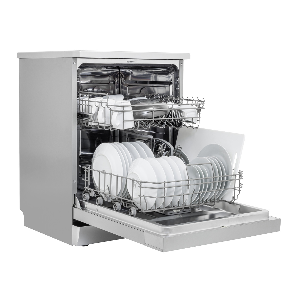 Baridi DH280 Baridi Regular Sized Freestanding Dishwasher 60cm Wide 13 Place Settings - Silver