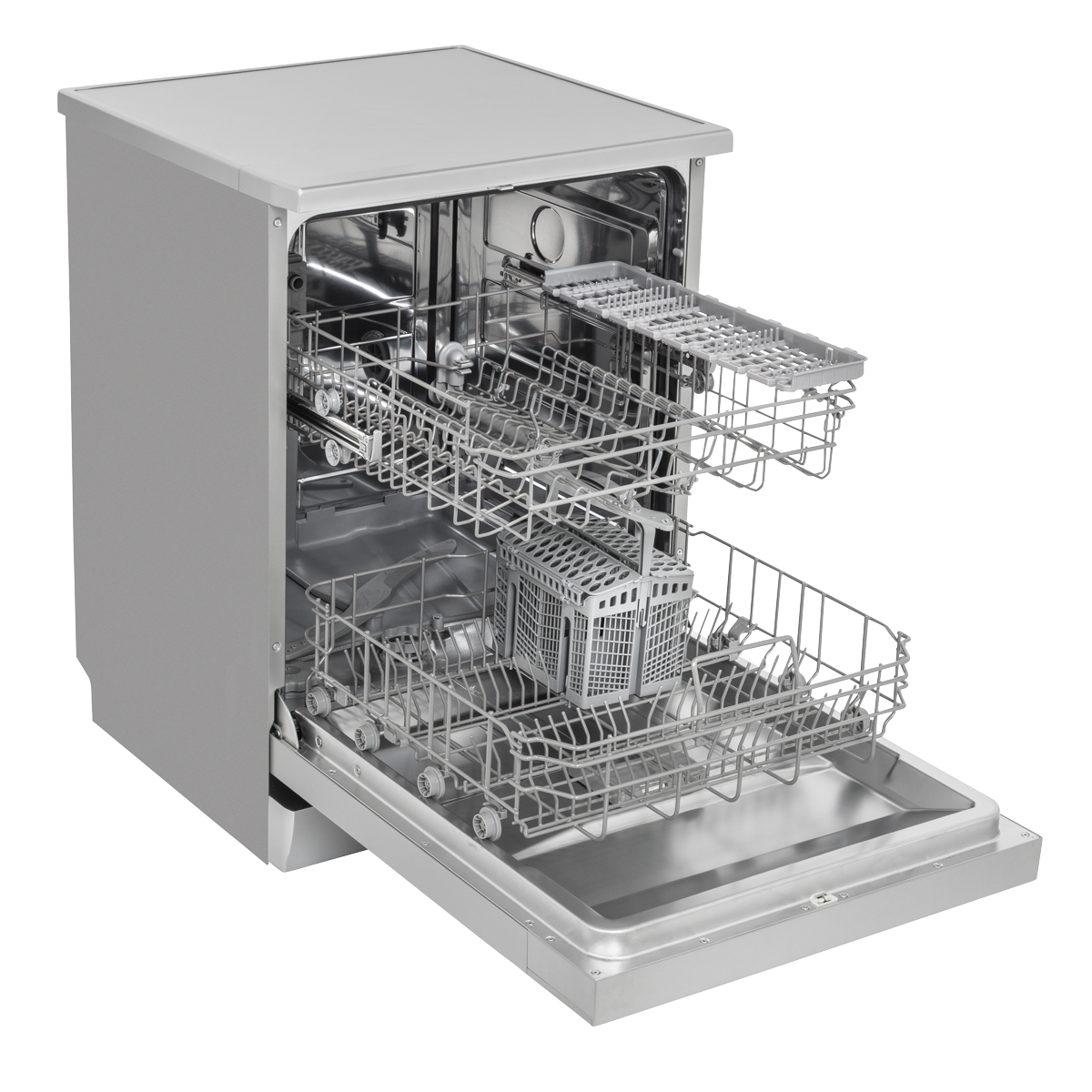 Baridi DH280 Baridi Regular Sized Freestanding Dishwasher 60cm Wide 13 Place Settings - Silver
