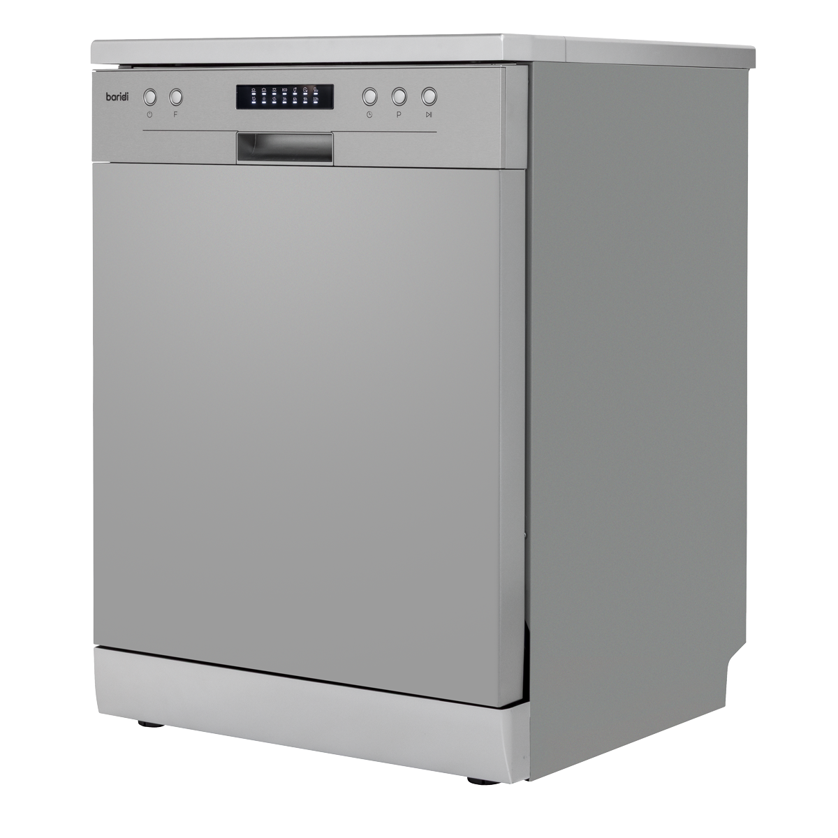 Baridi DH280 Baridi Regular Sized Freestanding Dishwasher 60cm Wide 13 Place Settings - Silver