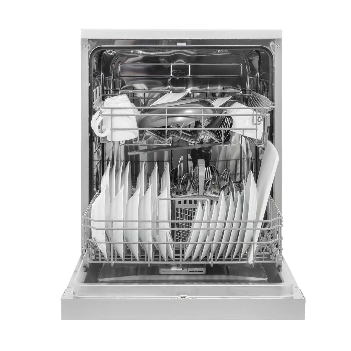 Baridi DH280 Baridi Regular Sized Freestanding Dishwasher 60cm Wide 13 Place Settings - Silver