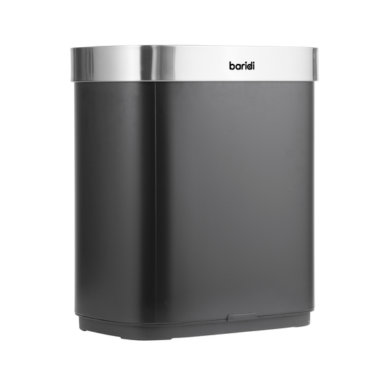 Baridi DH281 Sensor Bin 50L - Black/Stainless Steel