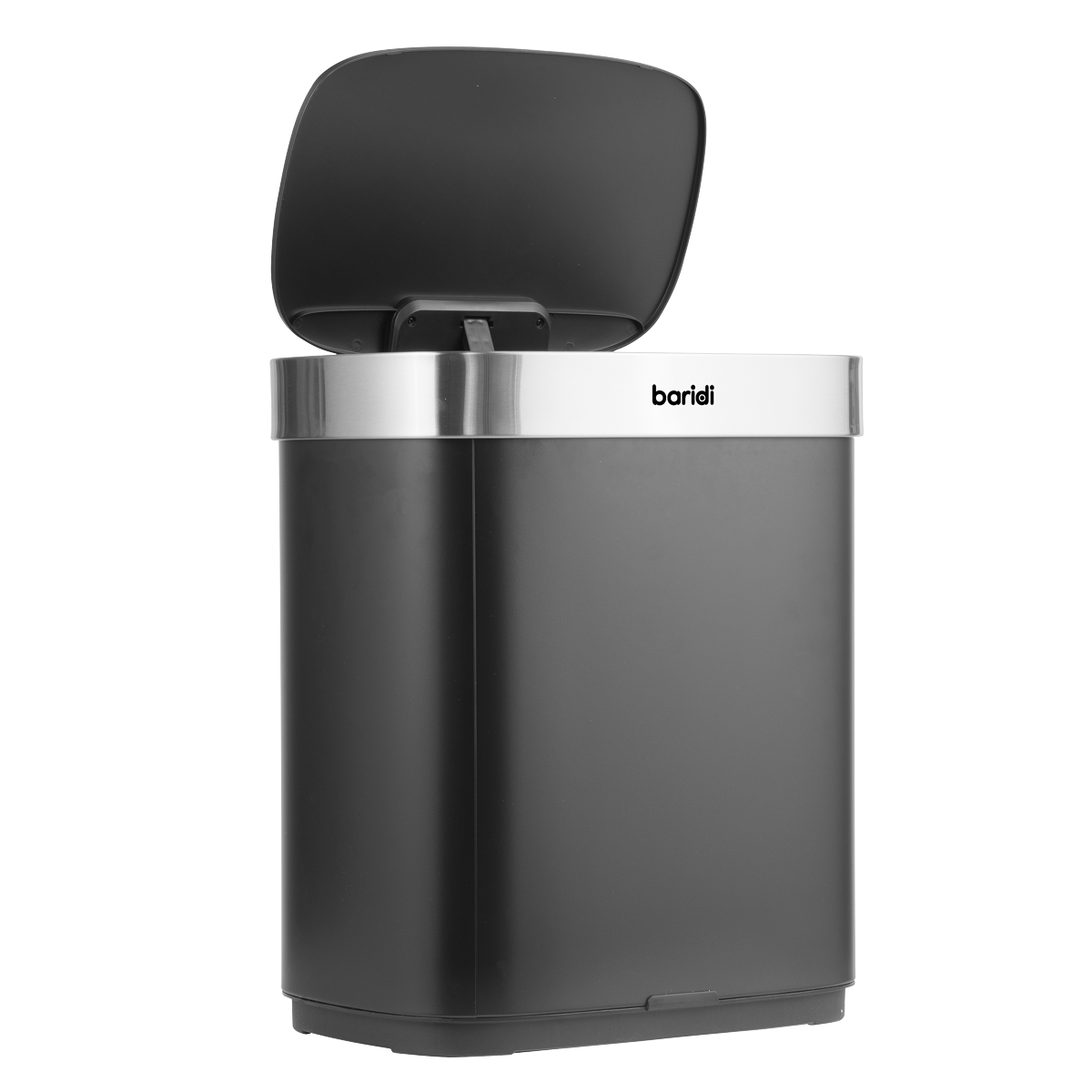Baridi DH281 Baridi Sensor Bin 50L - Black/Stainless Steel