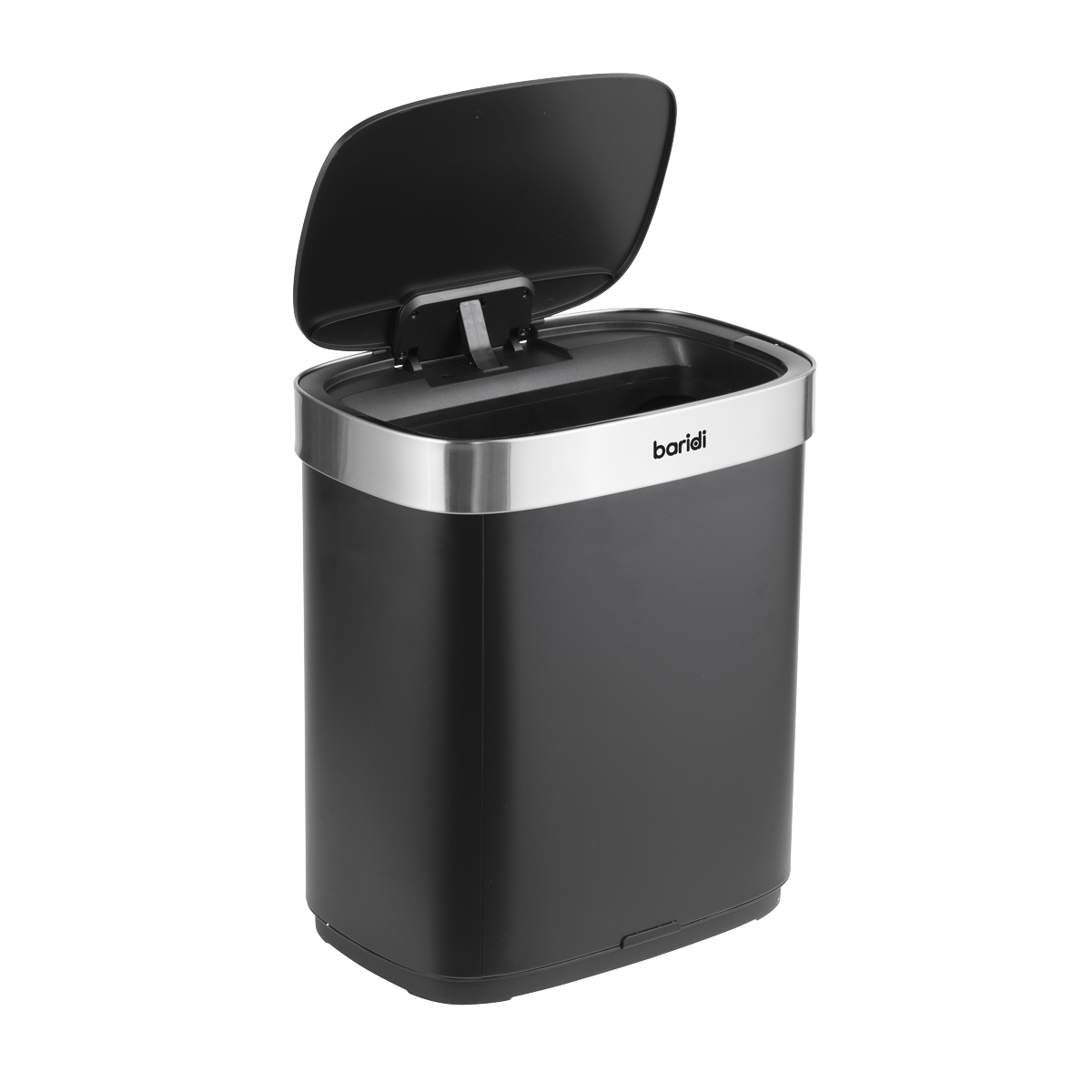 Baridi DH281 Baridi Sensor Bin 50L - Black/Stainless Steel